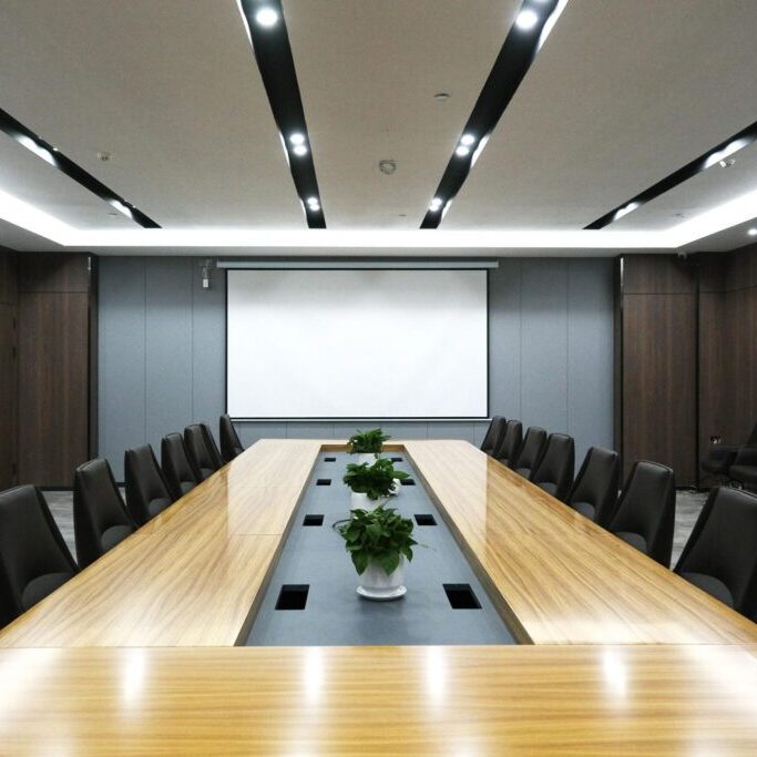 Hotel conference venue setup for MICE meetings and events